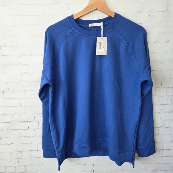 Peter Millar Georgia Vault Lava Wash Crew Sweatshirt Womens Size M Blue NEW - Picture 1 of 6
